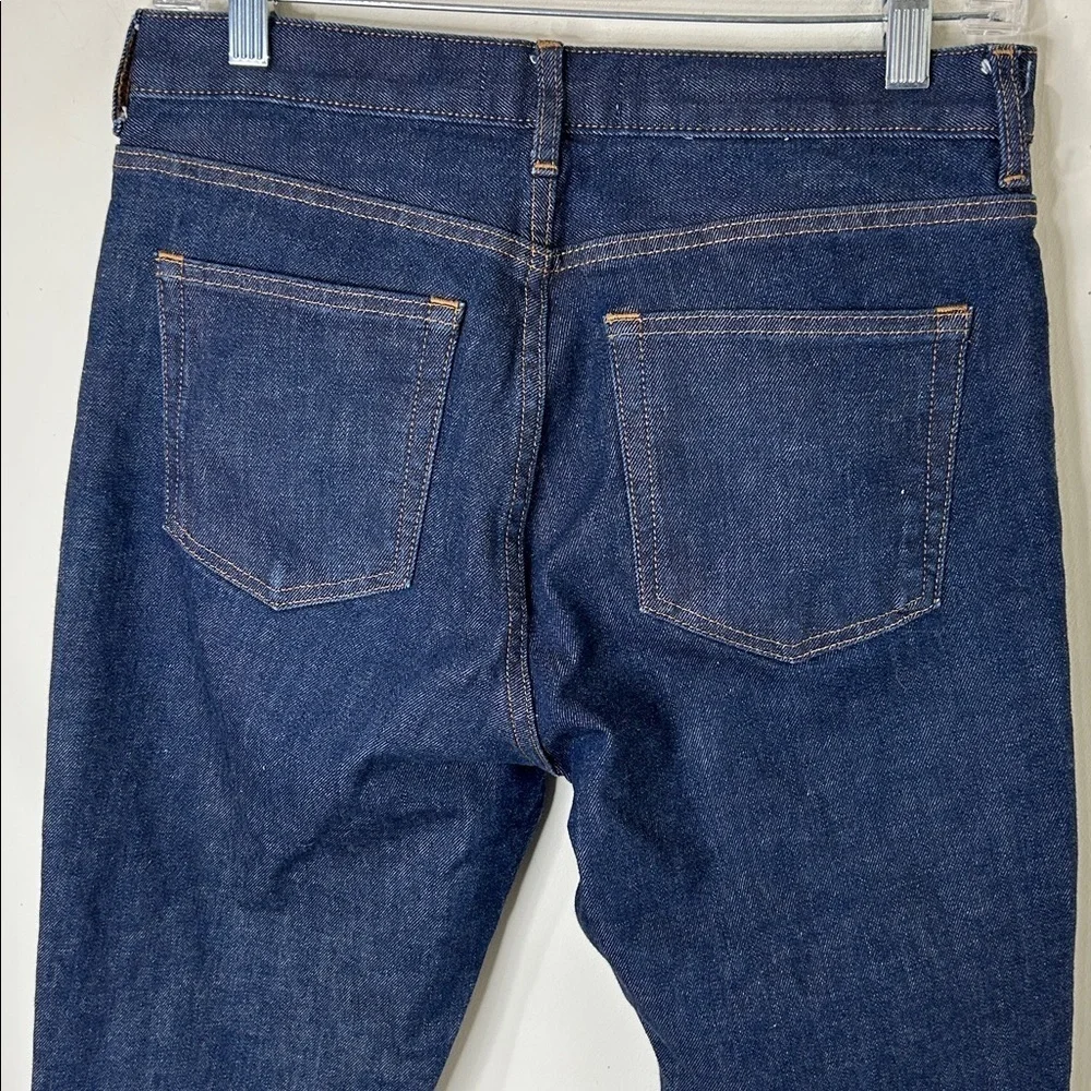 Everlane High Rise Ankle Jeans Dark Wash Cotton Straight Ankle Size 29